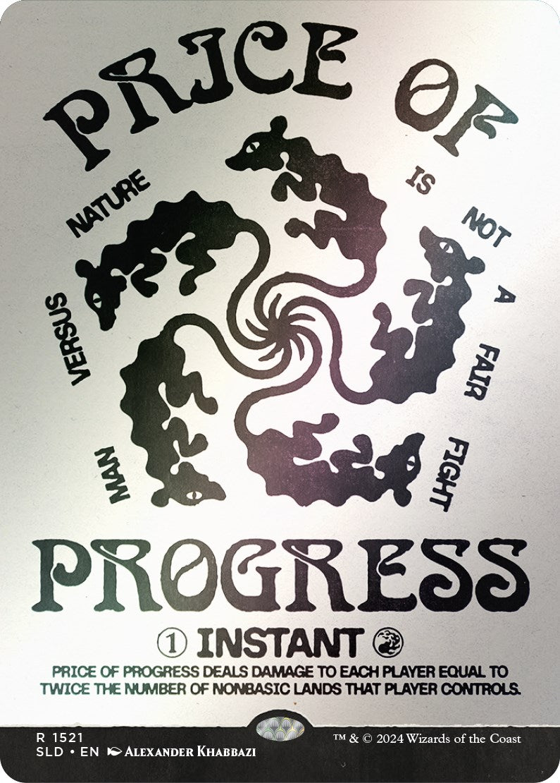 Price of Progress (Rainbow Foil) [Secret Lair Drop Series] | Deep Dive Games St. Marys
