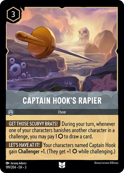 Captain Hook's Rapier (199/204) [Into the Inklands] | Deep Dive Games St. Marys