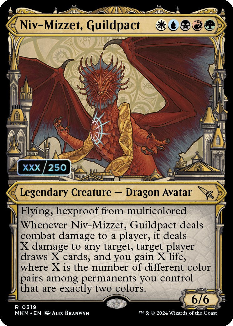 Niv-Mizzet, Guildpact (Serialized) [Murders at Karlov Manor] | Deep Dive Games St. Marys