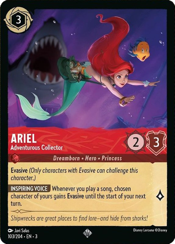 Ariel - Adventurous Collector (103/204) [Into the Inklands] | Deep Dive Games St. Marys