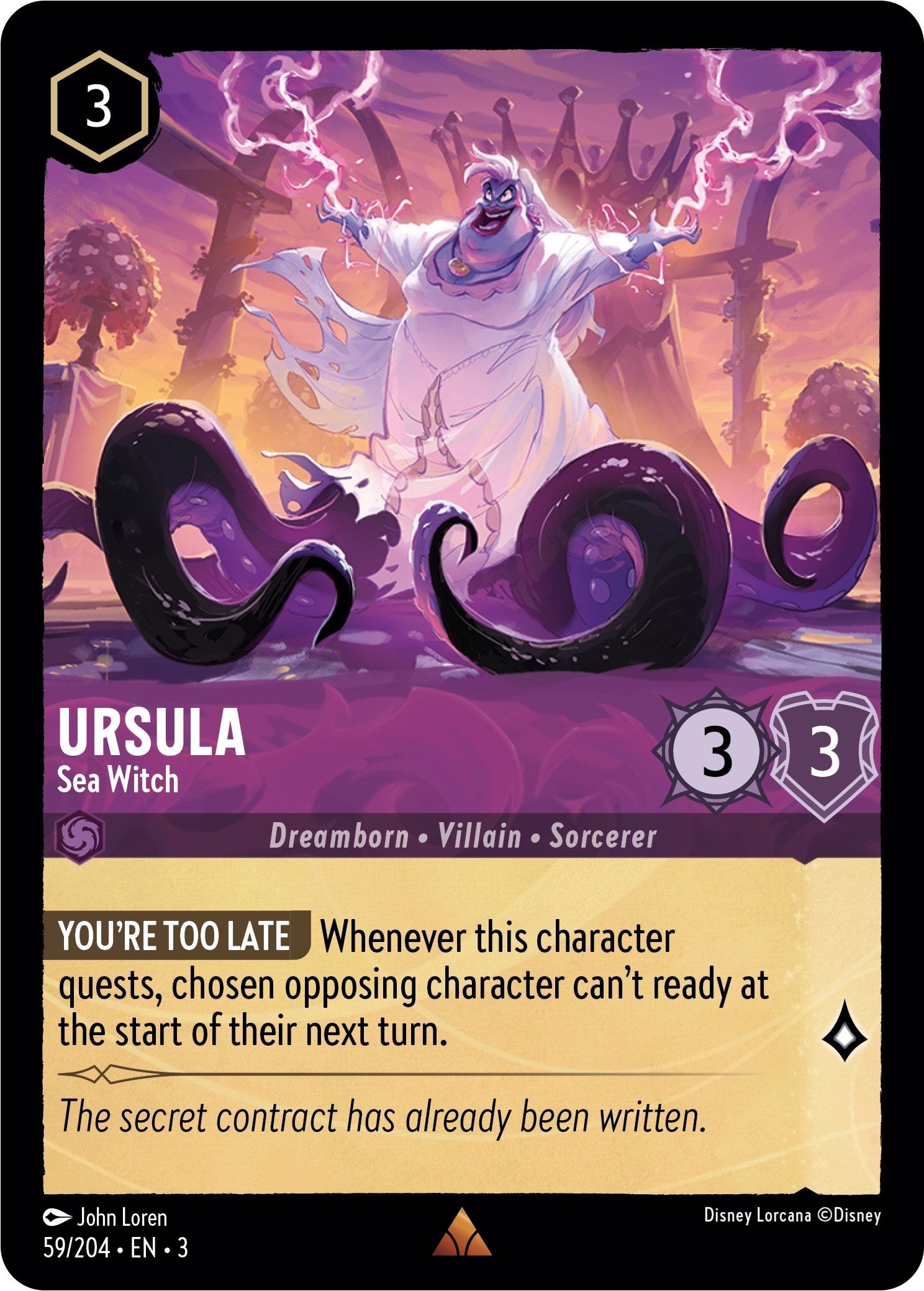 Ursula - Sea Witch (59/204) [Into the Inklands] | Deep Dive Games St. Marys