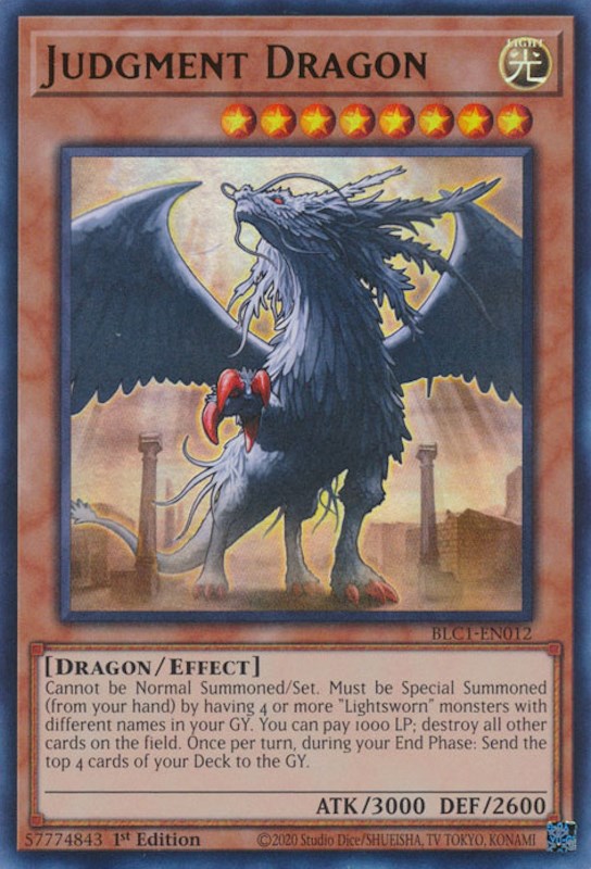 Judgment Dragon [BLC1-EN012] Ultra Rare | Deep Dive Games St. Marys