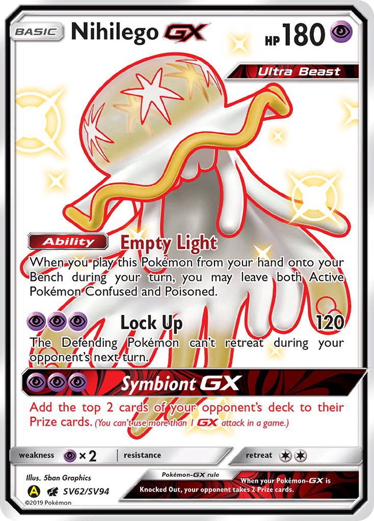 Nihilego GX (SV62/SV94) [Sun & Moon: Hidden Fates - Shiny Vault] | Deep Dive Games St. Marys
