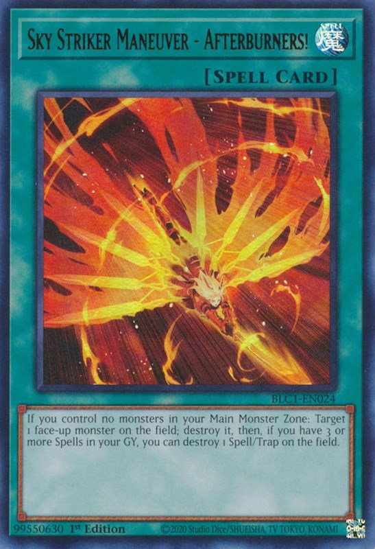 Sky Striker Maneuver - Afterburners! [BLC1-EN024] Ultra Rare | Deep Dive Games St. Marys