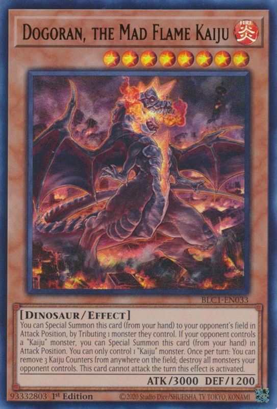 Dogoran, the Mad Flame Kaiju [BLC1-EN033] Ultra Rare | Deep Dive Games St. Marys