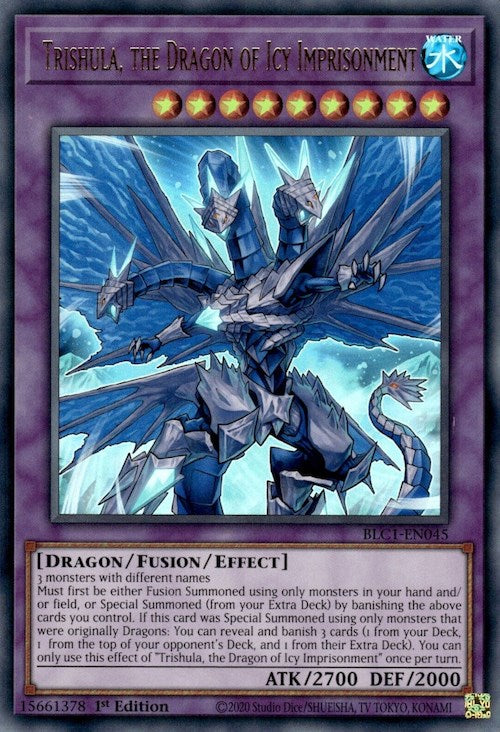 Trishula, the Dragon of Icy Imprisonment [BLC1-EN045] Ultra Rare | Deep Dive Games St. Marys