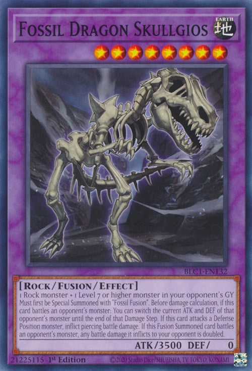 Fossil Dragon Skullgios [BLC1-EN132] Common | Deep Dive Games St. Marys