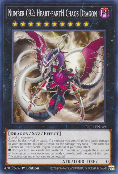 Number C92: Heart-eartH Chaos Dragon [BLC1-EN149] Common | Deep Dive Games St. Marys