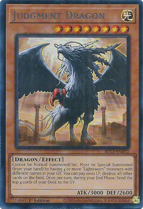 Judgment Dragon (Silver) [BLC1-EN012] Ultra Rare | Deep Dive Games St. Marys