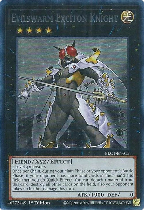 Evilswarm Exciton Knight (Silver) [BLC1-EN015] Ultra Rare | Deep Dive Games St. Marys