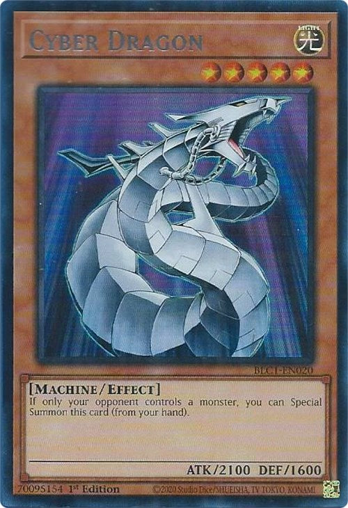 Cyber Dragon (Silver) [BLC1-EN020] Ultra Rare | Deep Dive Games St. Marys