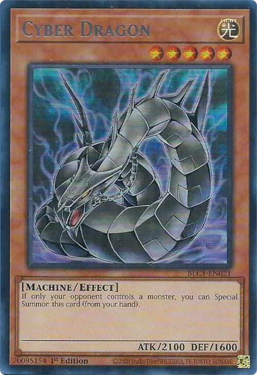 Cyber Dragon (Alternate Art) (Silver) [BLC1-EN021] Ultra Rare | Deep Dive Games St. Marys