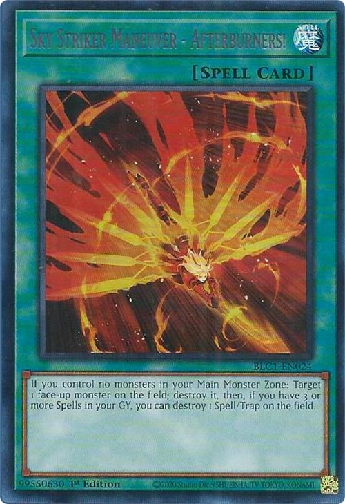 Sky Striker Maneuver - Afterburners! (Silver) [BLC1-EN024] Ultra Rare | Deep Dive Games St. Marys