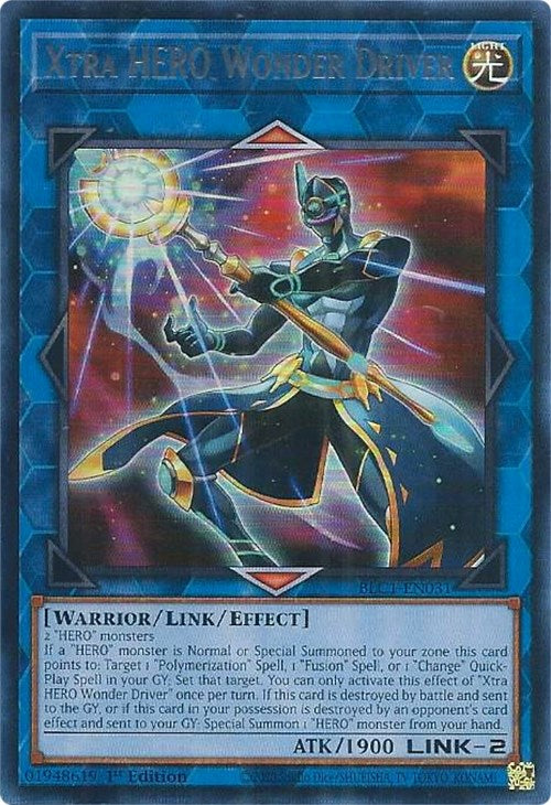 Xtra HERO Wonder Driver (Silver) [BLC1-EN031] Ultra Rare | Deep Dive Games St. Marys