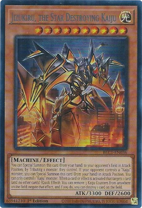 Jizukiru, the Star Destroying Kaiju (Silver) [BLC1-EN036] Ultra Rare | Deep Dive Games St. Marys