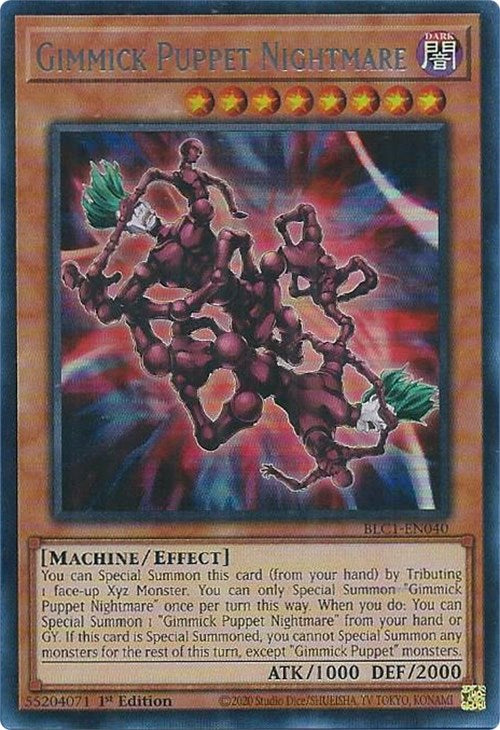 Gimmick Puppet Nightmare (Silver) [BLC1-EN040] Ultra Rare | Deep Dive Games St. Marys