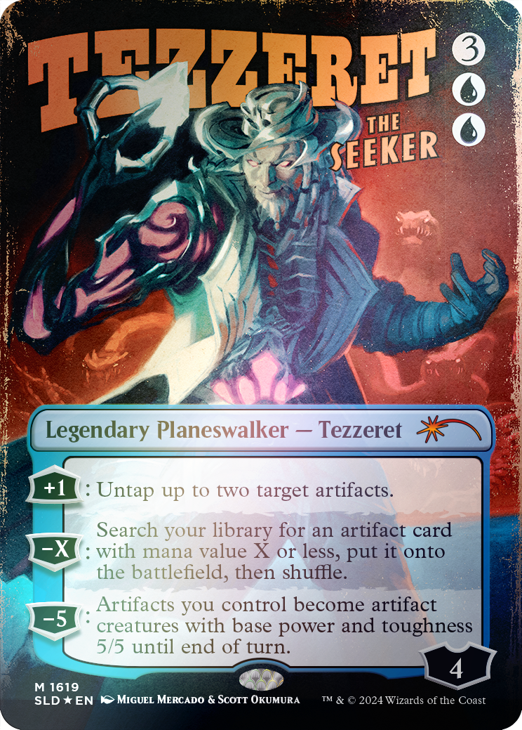 Tezzeret the Seeker (1619) (Rainbow Foil) [Secret Lair Drop Series] | Deep Dive Games St. Marys