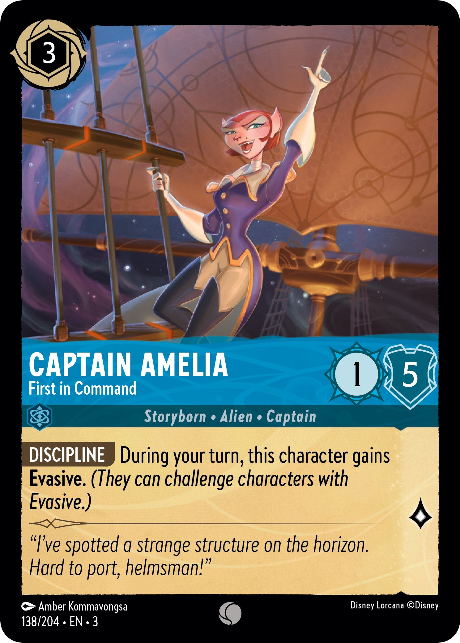 Captain Amelia - First in Command (138//204) [Into the Inklands] | Deep Dive Games St. Marys