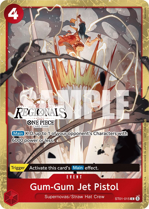 Gum-Gum Jet Pistol (Online Regional 2024) [Participant] [One Piece Promotion Cards] | Deep Dive Games St. Marys