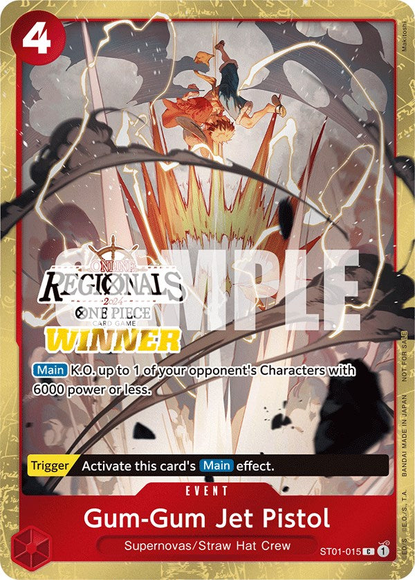 Gum-Gum Jet Pistol (Online Regional 2024) [Winner] [One Piece Promotion Cards] | Deep Dive Games St. Marys