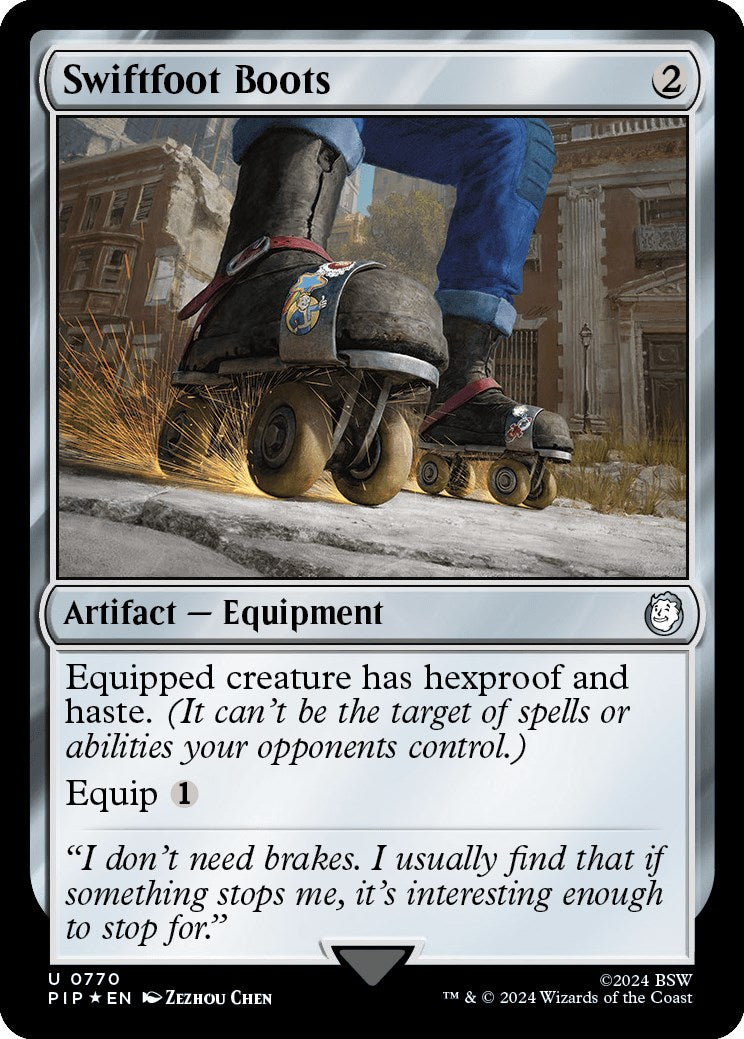 Swiftfoot Boots (Surge Foil) [Fallout] | Deep Dive Games St. Marys
