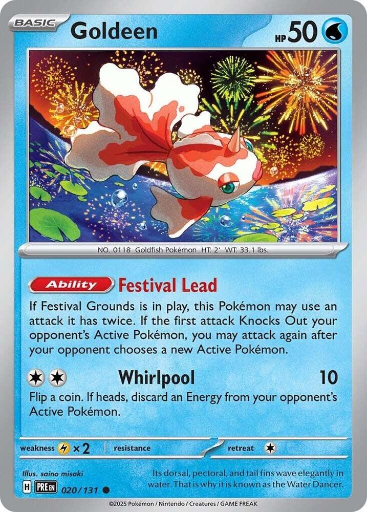Goldeen (020/131) [Scarlet & Violet: Prismatic Evolutions] | Deep Dive Games St. Marys