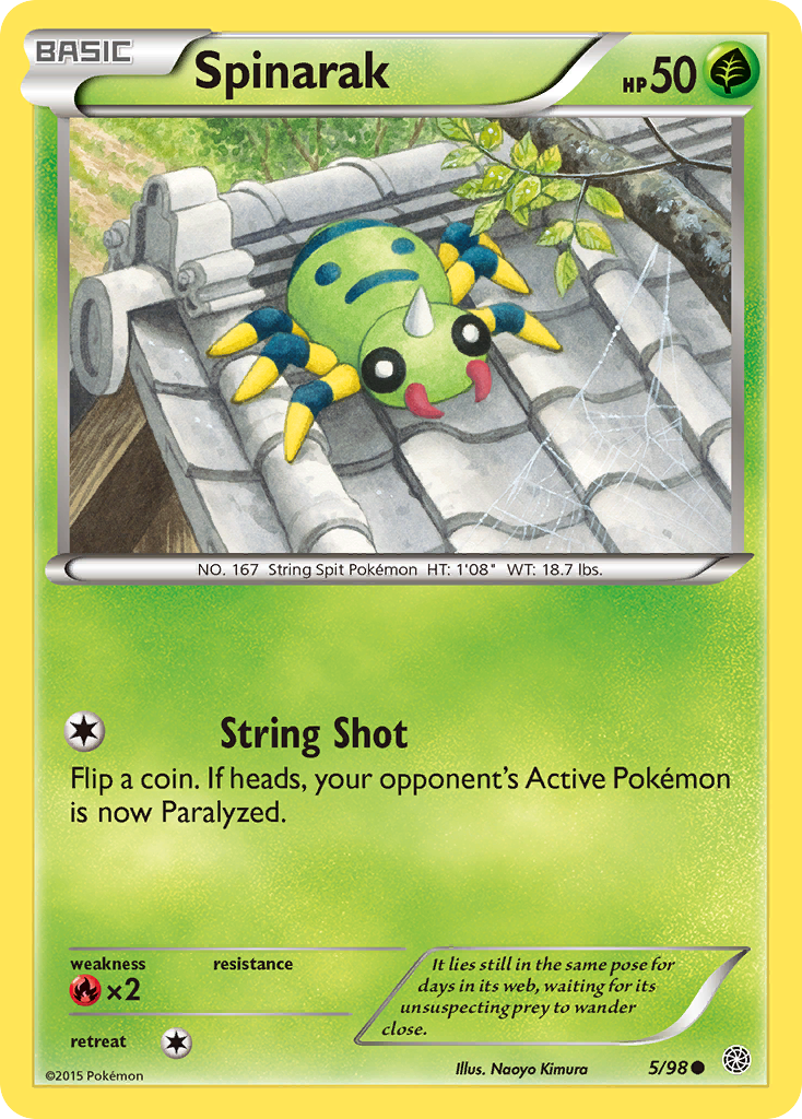 Spinarak (5/98) [XY: Ancient Origins] | Deep Dive Games St. Marys