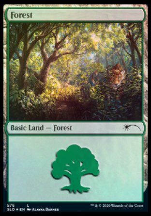 Forest (Cats) (576) [Secret Lair Drop Promos] | Deep Dive Games St. Marys