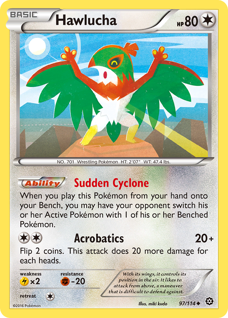 Hawlucha (97/114) [XY: Steam Siege] | Deep Dive Games St. Marys