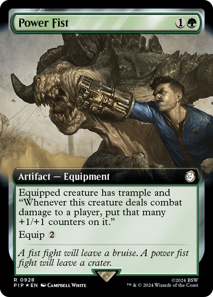 Power Fist (Extended Art) (Surge Foil) [Fallout] | Deep Dive Games St. Marys