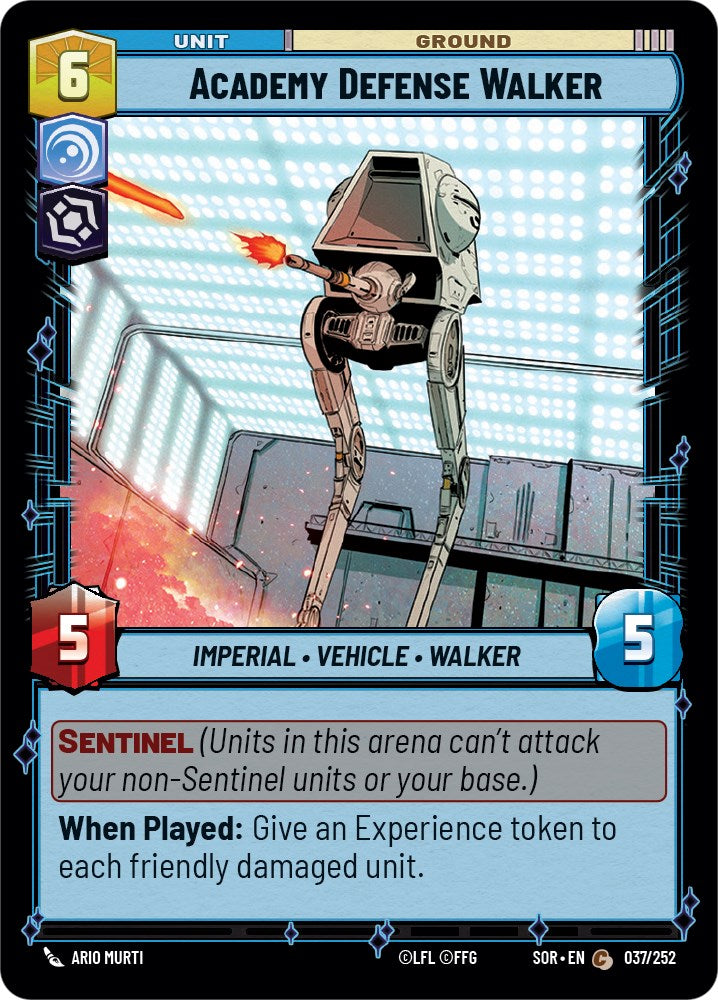 Academy Defense Walker (037/252) [Spark of Rebellion] | Deep Dive Games St. Marys