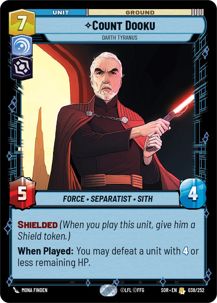 Count Dooku - Darth Tyranus (038/252) [Spark of Rebellion] | Deep Dive Games St. Marys