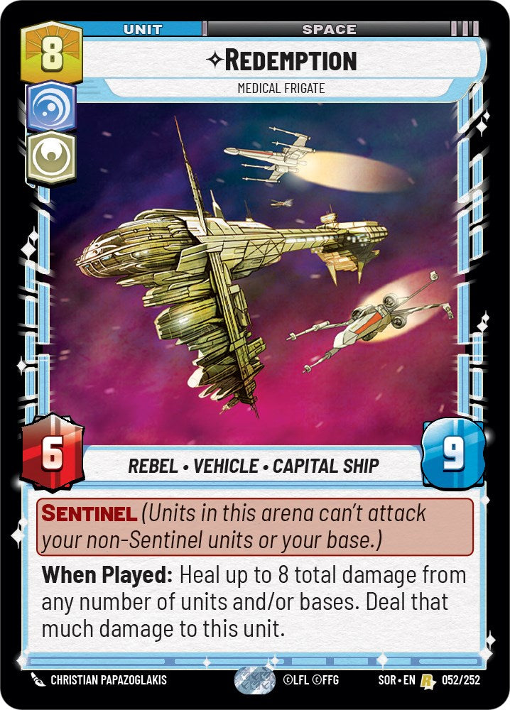 Redemption - Medical Frigate (052/252) [Spark of Rebellion] | Deep Dive Games St. Marys