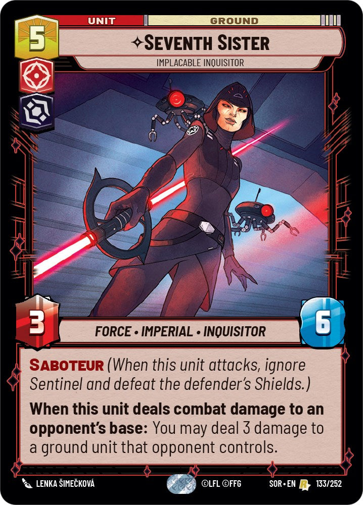 Seventh Sister - Implacable Inquisitor (133/252) [Spark of Rebellion] | Deep Dive Games St. Marys