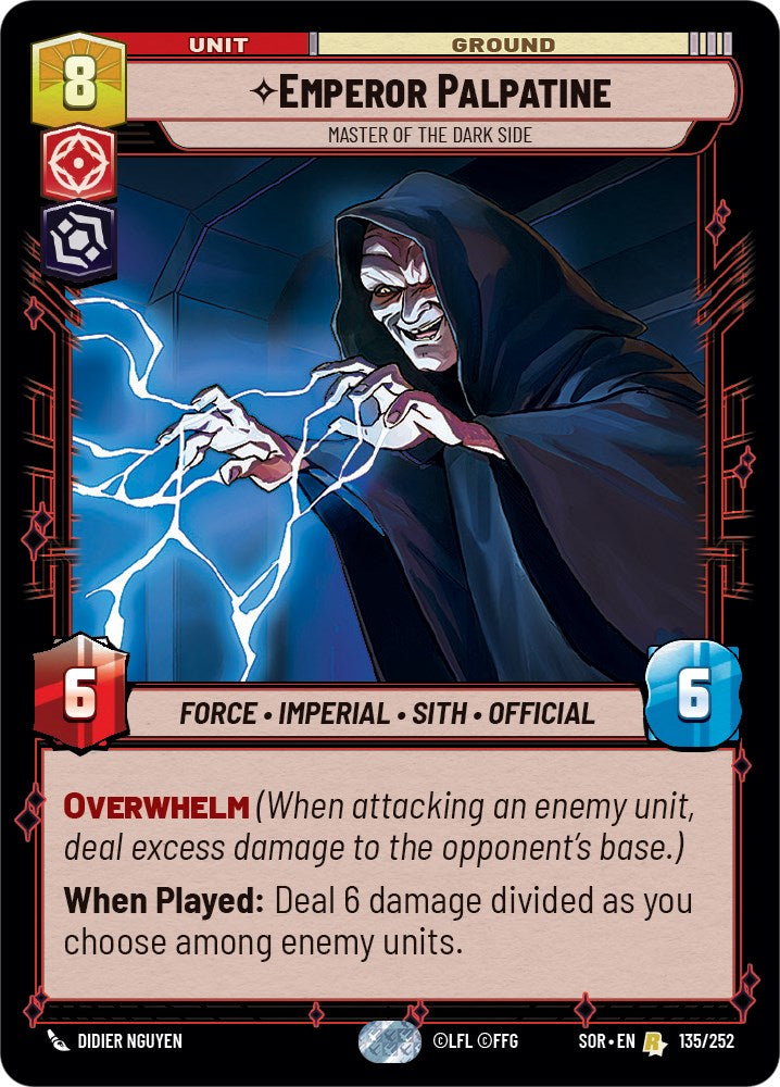 Emperor Palpatine - Master of the Dark Side (135/252) [Spark of Rebellion] | Deep Dive Games St. Marys