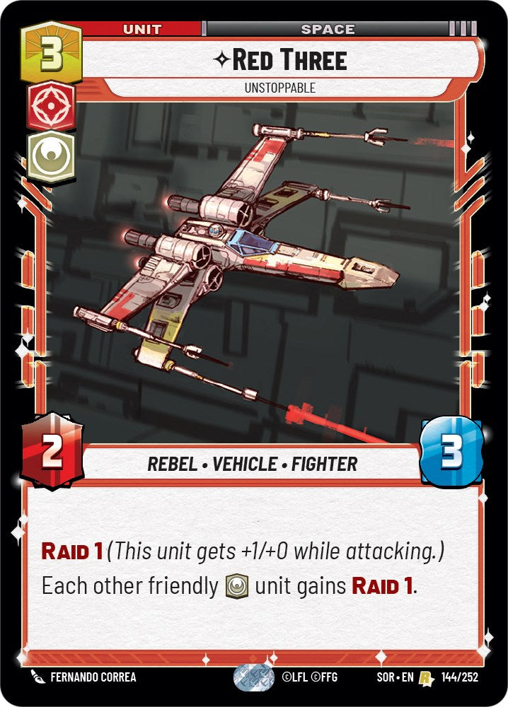 Red Three - Unstoppable (144/252) [Spark of Rebellion] | Deep Dive Games St. Marys