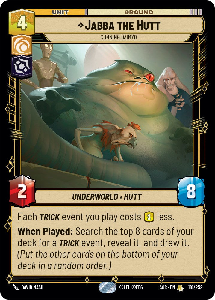 Jabba the Hutt - Cunning Daimyo (181/252) [Spark of Rebellion] | Deep Dive Games St. Marys