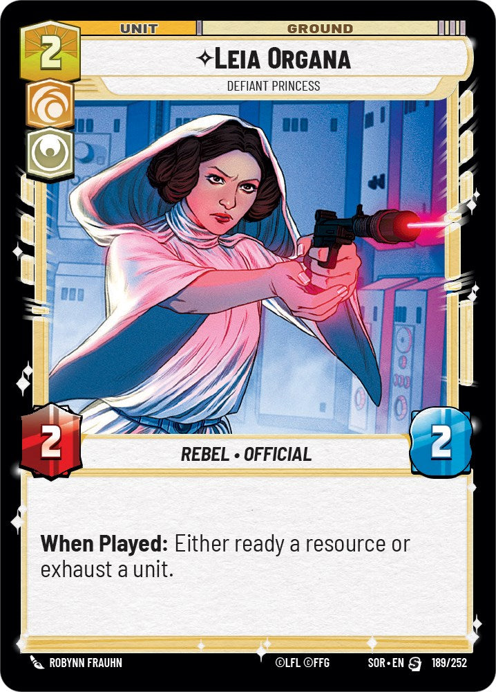 Leia Organa - Defiant Princess (189/252) [Spark of Rebellion] | Deep Dive Games St. Marys