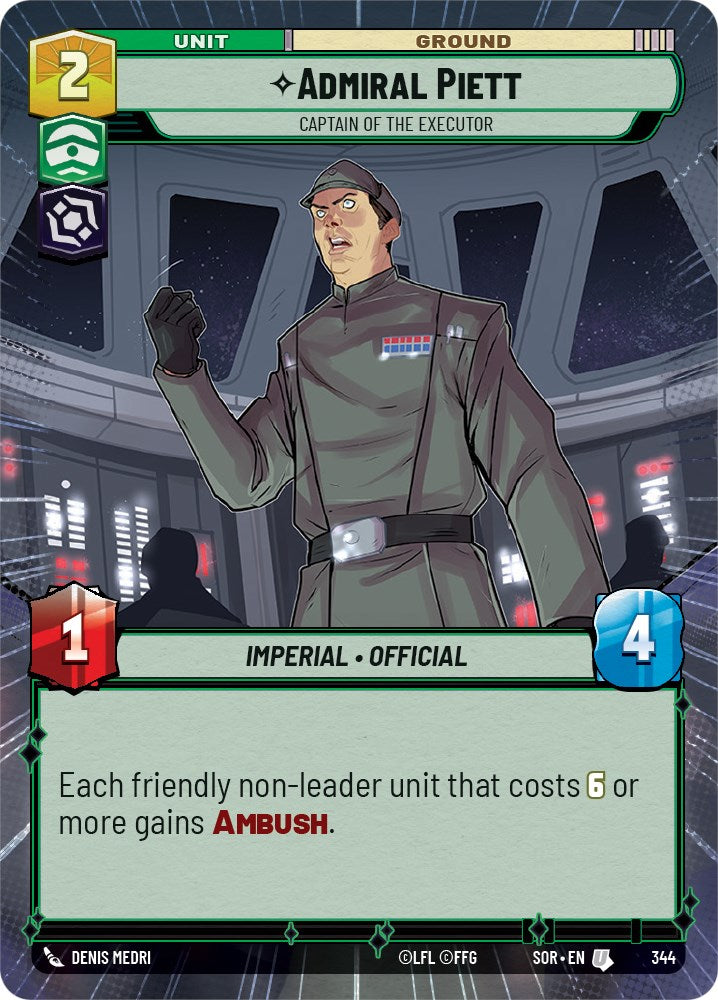 Admiral Piett - Captain of the Executor (Hyperspace) (344) [Spark of Rebellion] | Deep Dive Games St. Marys