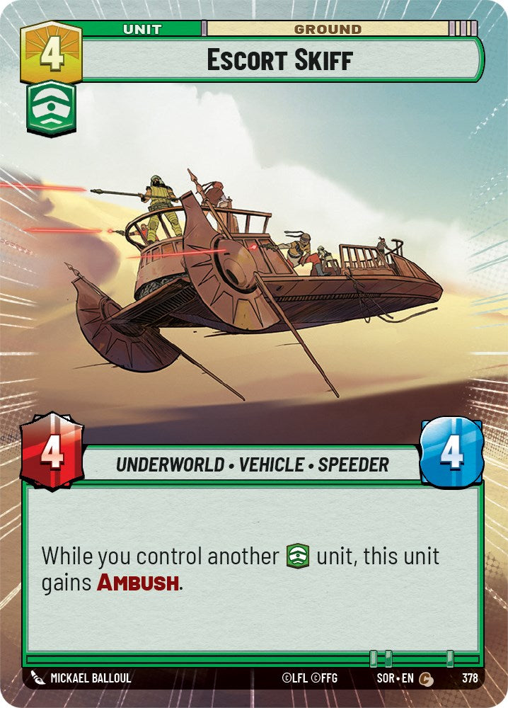 Escort Skiff (Hyperspace) (378) [Spark of Rebellion] | Deep Dive Games St. Marys