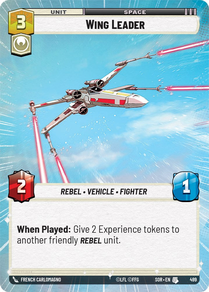 Wing Leader (Hyperspace) (499) [Spark of Rebellion] | Deep Dive Games St. Marys