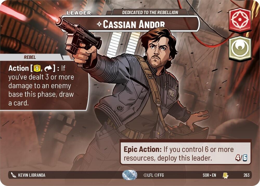 Cassian Andor - Dedicated to the Rebellion (Showcase) (263) [Spark of Rebellion] | Deep Dive Games St. Marys