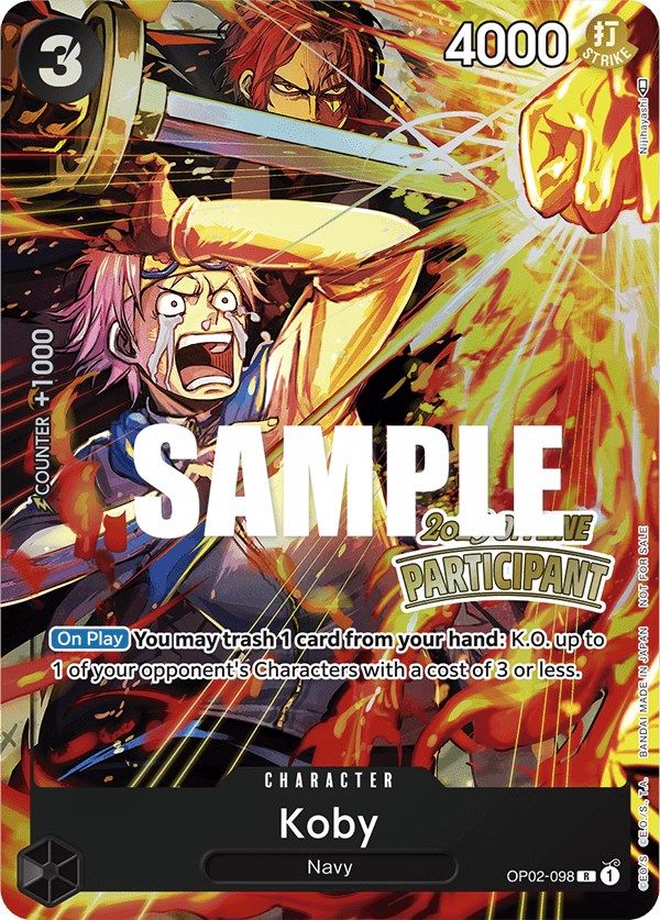 Koby (Offline Regional 2023) [Participant] [One Piece Promotion Cards] | Deep Dive Games St. Marys