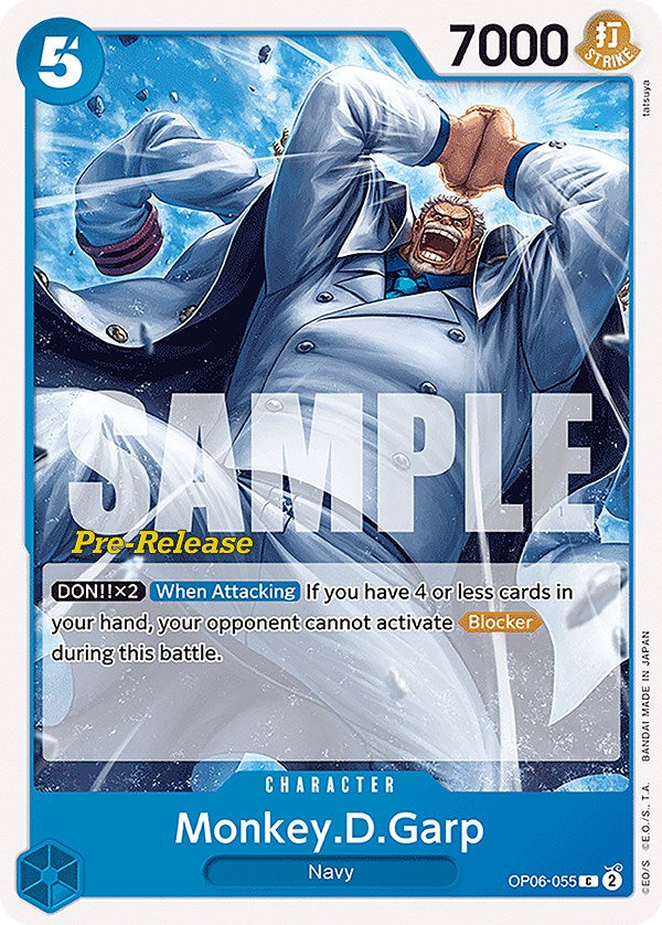 Monkey.D.Garp [Wings of the Captain Pre-Release Cards] | Deep Dive Games St. Marys