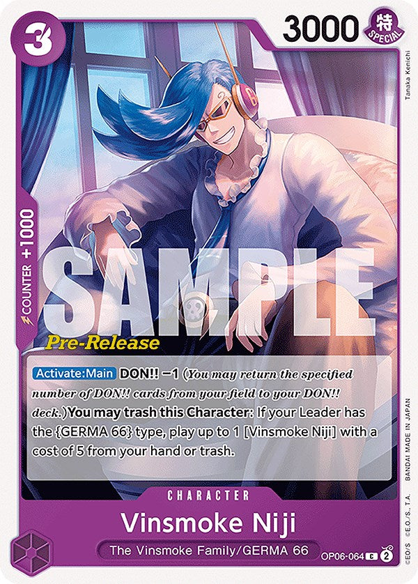 Vinsmoke Niji (064) [Wings of the Captain Pre-Release Cards] | Deep Dive Games St. Marys