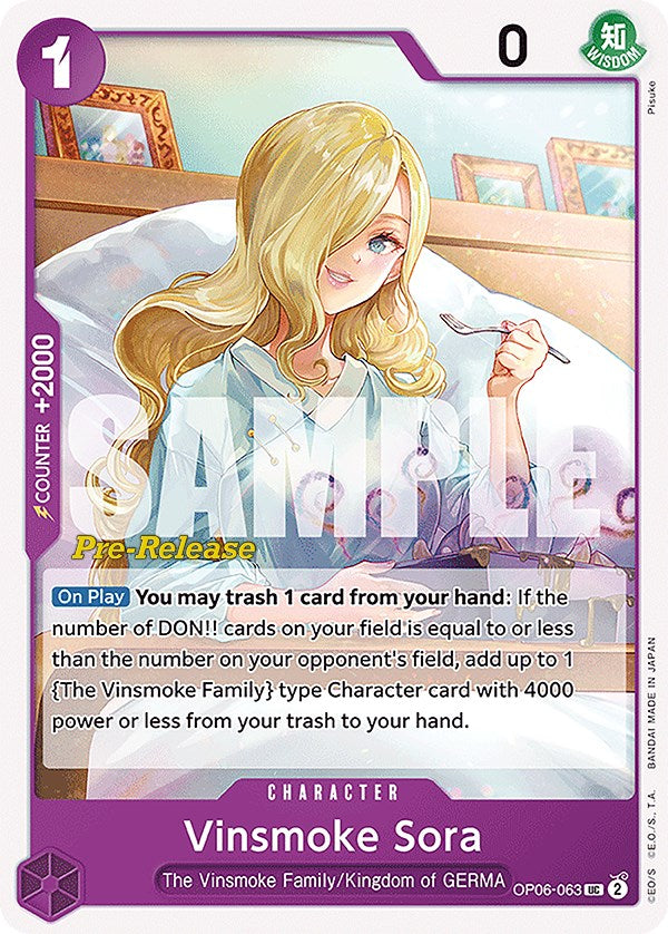 Vinsmoke Sora [Wings of the Captain Pre-Release Cards] | Deep Dive Games St. Marys