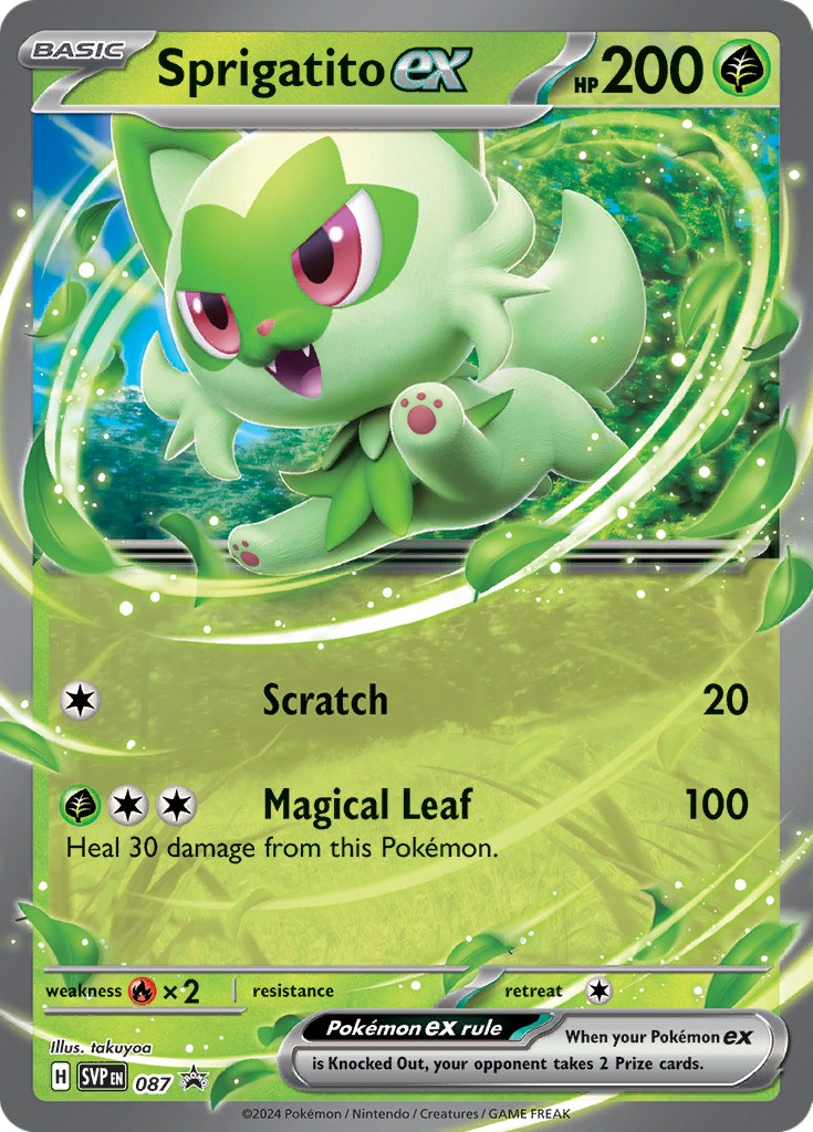 Sprigatito ex (087) [Scarlet & Violet: Black Star Promos] | Deep Dive Games St. Marys