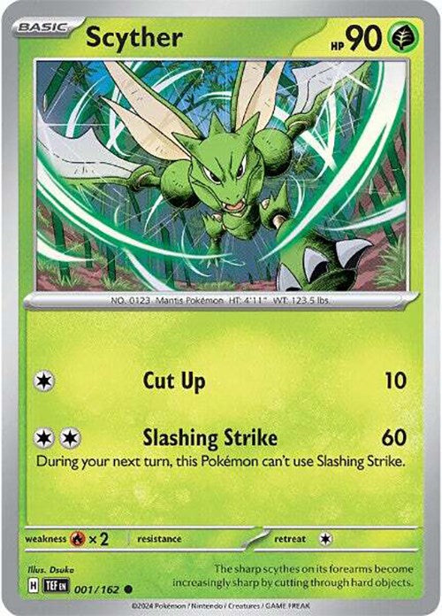 Scyther (001/162) [Scarlet & Violet: Temporal Forces] | Deep Dive Games St. Marys