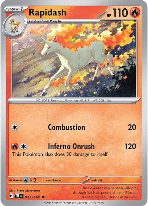 Rapidash (027/162) [Scarlet & Violet: Temporal Forces] | Deep Dive Games St. Marys