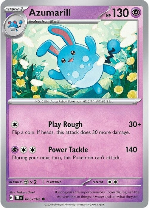 Azumarill (065/162) [Scarlet & Violet: Temporal Forces] | Deep Dive Games St. Marys